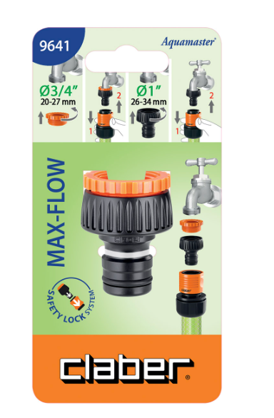 PRESA RUBINETTO 1" RIDUZIONE 3/4" MAX-FLOW