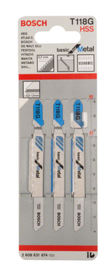 Lama per Seghetto Alternativo T118 G Basic Metal Bosch