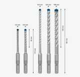 Set di Punte per Martelli Expert Sds Plus 7X
