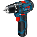 Trapano Avvitatore a Batteria Bosch GSR 12V-15 Professional + 2 Batterie 2,0 Ah + 3 Kit Accessori in Omaggio