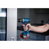 Kit Bosch Trapano Avvitatore GSR 18V-45 in L-BOXX + Lampada da Lavoro GLI PortaLED 136