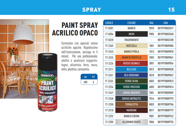 PAINT SPRAY ACRILICO OPACO