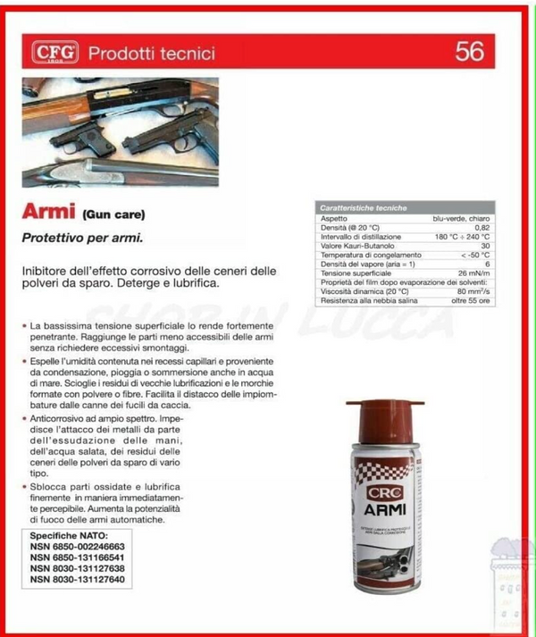 LUBRIFICANTE ARMI SPRAY CRC